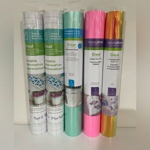 Cricut vinyl and transfer rolls